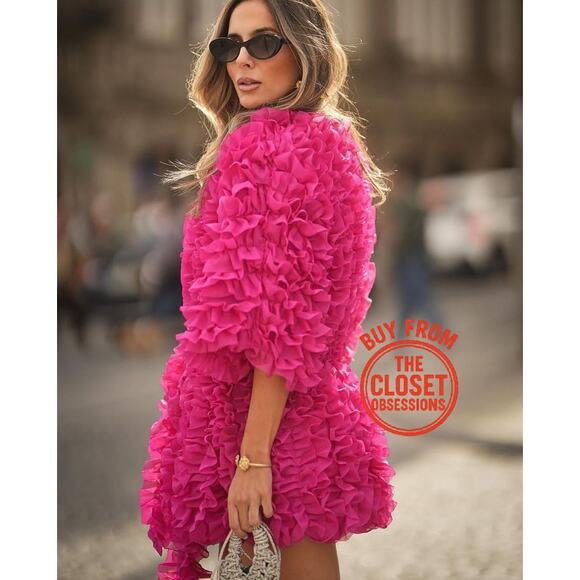 ZARA Blogger Fave Textured Coat with Self-Belt NWT ๐ - Picture 4 of 16